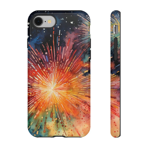 Summer Fireworks in Watercolor - Impact Resistant Phone Case